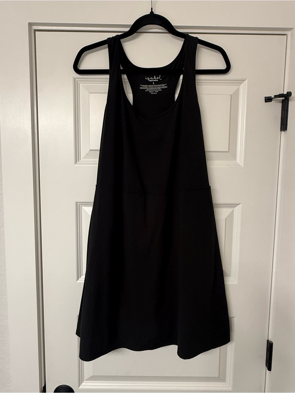 Black Racerback Maternity Dress